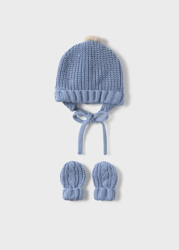 Conjunto-gorro-y-manoplas-tricot-recién-nacido-7603 Prix Bas Conjunto gorro y manoplas tricot recién nacido