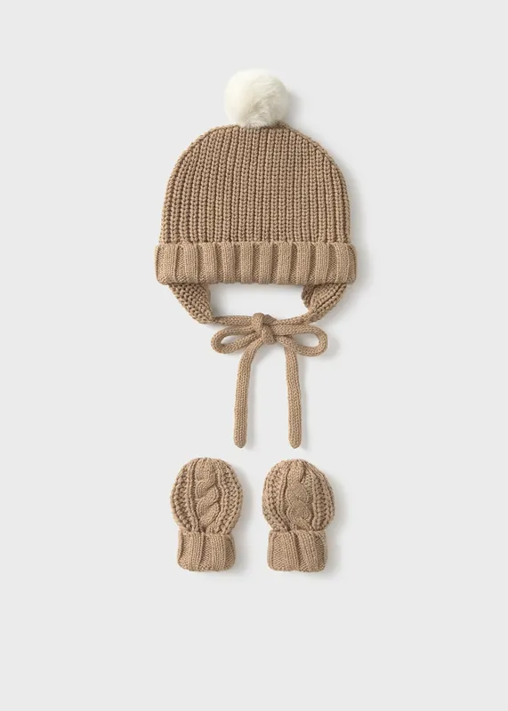 Conjunto-gorro-y-manoplas-tricot-recién-nacido-7623 Conjunto gorro y manoplas tricot recién nacido Bon Marché
