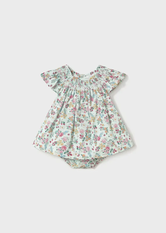 Vestido-con-cubrepañal-florecitas-recién-nacida-4359 Top Vente Vestido con cubrepañal florecitas recién nacida