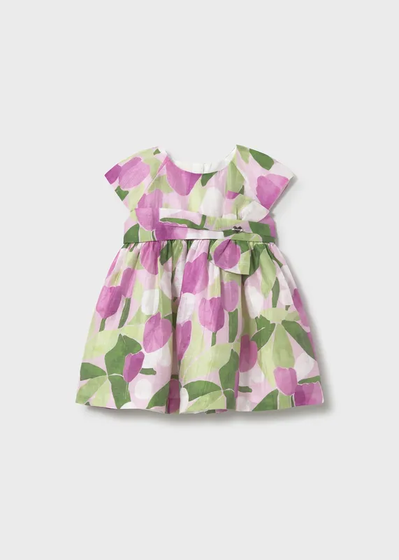 Vestido-estampado-flores-bebé-4344 Pas Cher Vestido estampado flores bebé