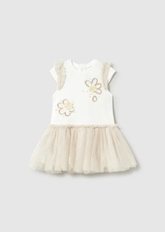 Vestido-falda-tul-bebé-4336 Vestido falda tul bebé Super Prix