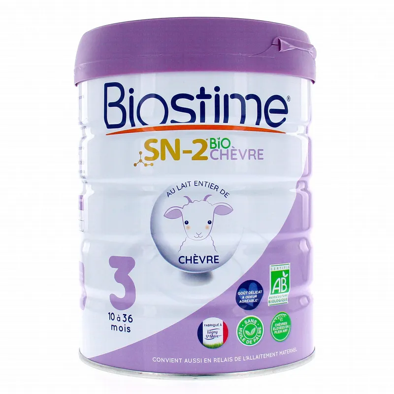 BIOSTIME-Lait-infantile---SN-2-Bio-Chèvre-lait-3ème-âge-10-à-36-mois BIOSTIME Lait infantile - SN-2 Bio Chèvre lait 3ème âge 10 à 36 mois Commander Vite
