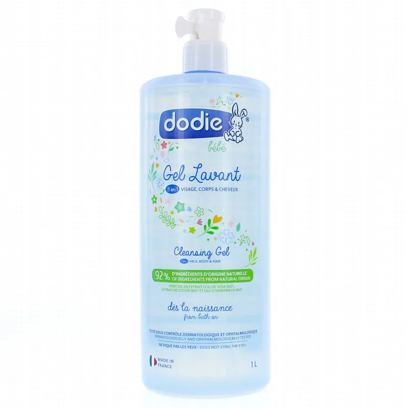 DODIE-Hygiène-et-Soin---Gel-lavant-3-en-1-bio-flacon-pompe-1l DODIE Hygiène et Soin - Gel lavant 3 en 1 bio flacon pompe 1l Livraison Express