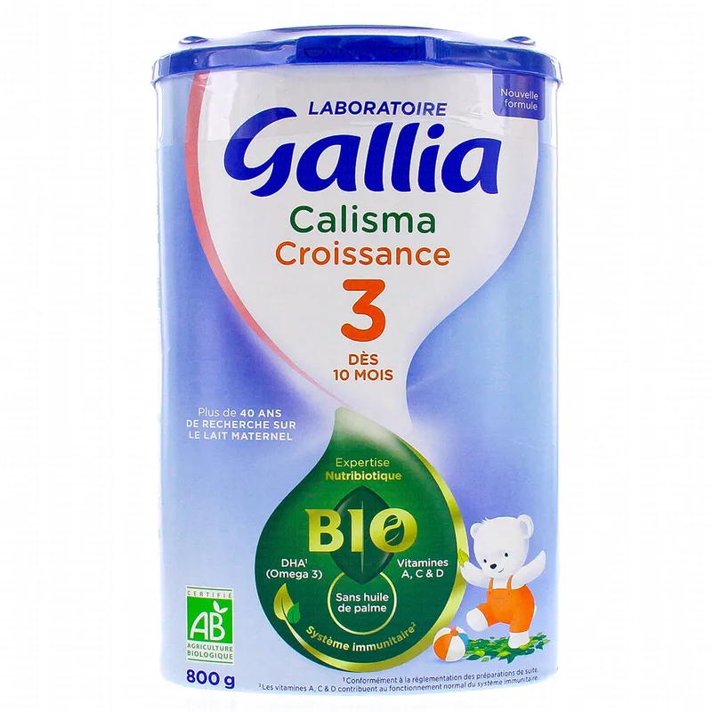 GALLIA-Calisma-croissance-bio-3ème-age-+10mois-800g GALLIA Calisma croissance bio 3ème age +10mois 800g Promotion Saisonnière