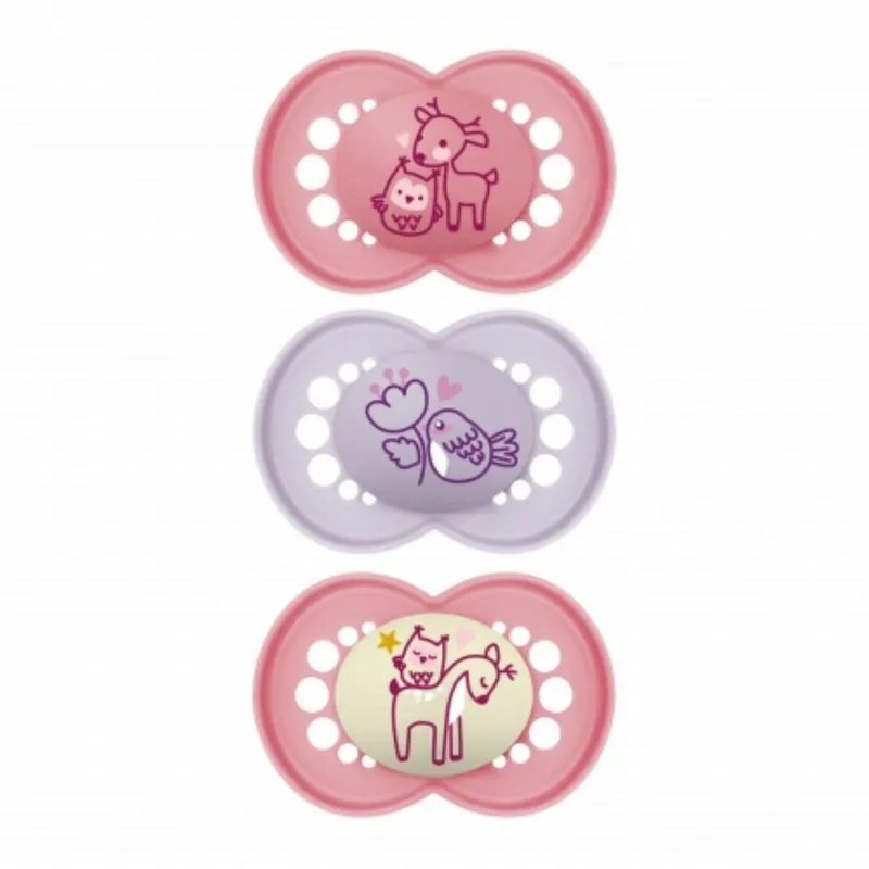 MAM-Original-Nature---2-Sucettes-jours-+-1-Sucette-Nuit-+18-Mois-rose--mauve MAM Original Nature - 2 Sucettes jours + 1 Sucette Nuit +18 Mois rose / mauve Dernière Chance