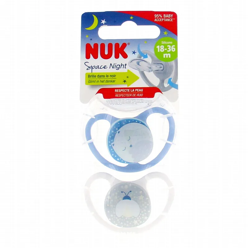 NUK-Space-night-Sucettes-perfectionnées-18-36-mois-x2-bleu Solde NUK Space night Sucettes perfectionnées 18-36 mois x2 bleu