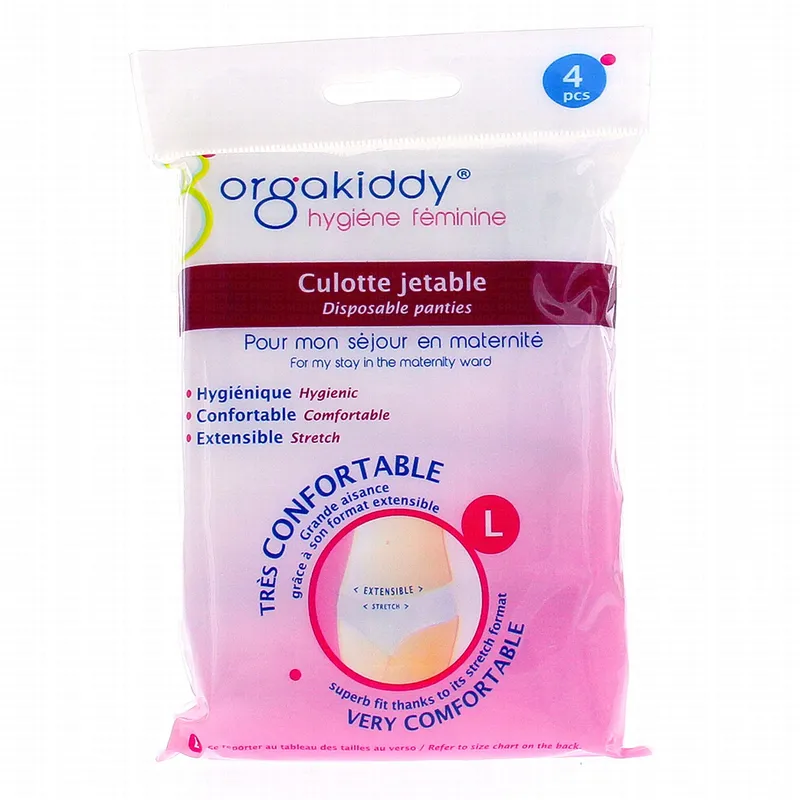 ORGAKIDDY-Culotte-jetable-maternité-x4-taille-l Paiement Sécurisé ORGAKIDDY Culotte jetable maternité x4 taille l