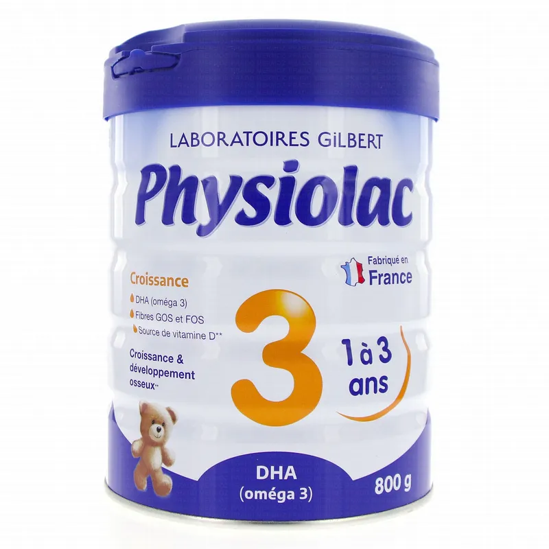 PHYSIOLAC-Lait-3-de-1-à-3-ans-800g Livraison Mondiale PHYSIOLAC Lait 3 de 1 à 3 ans 800g