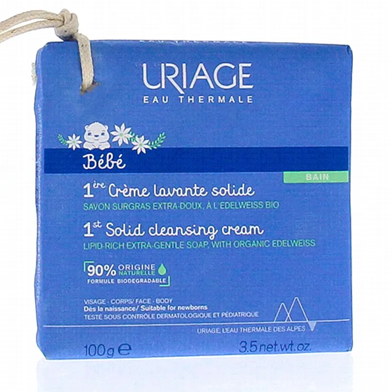 URIAGE-1ers-Soins-bébé---1ère-Crème-lavante-Solide-100g URIAGE 1ers Soins bébé - 1ère Crème lavante Solide 100g Livraison Express