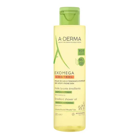 A-Derma Exomega Control Huile Lavante Émolliente Anti-Gratage, 200 ml Meilleur Choix