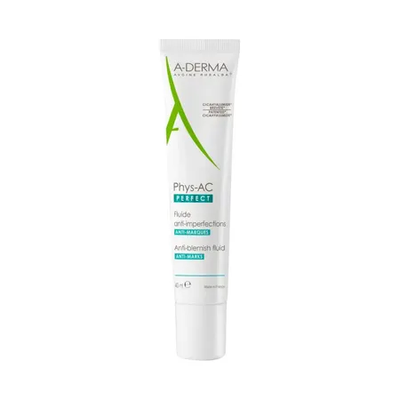 A-Derma Phys-AC Perfect Fluide Visage Anti-Imperfections Anti-Marques, 40 ml Pas Cher
