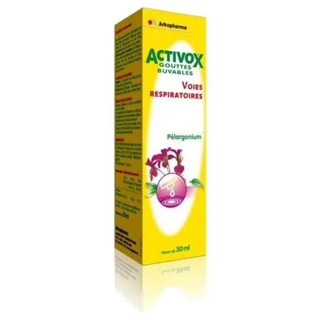 Activox Gouttes buvables au Pélargonium Fait Main
