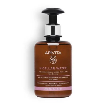 Apivita-Eau-Micellaire-Nettoyante---Visage-Yeux-300-ml Prix Bas Apivita Eau Micellaire Nettoyante - Visage & Yeux, 300 ml