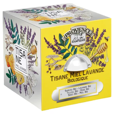 Araquelle-Provence-dAntan-Tisane-Miel-Lavande-24-Sachets Satisfait Ou Remboursé Araquelle Provence d'Antan Tisane Miel Lavande, 24 Sachets