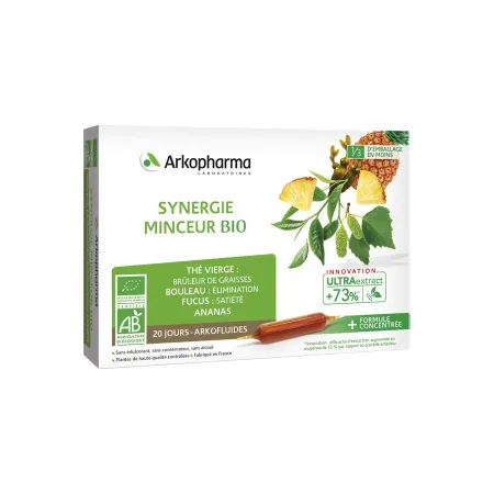 Arkopharma-Arkofluides®-Synergie-Minceur-Bio-20-Ampoules Arkopharma Arkofluides® Synergie Minceur Bio, 20 Ampoules Offre Du Jour