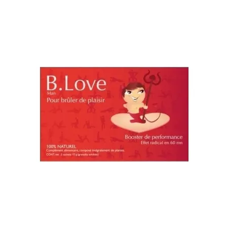Acheter Direct B.love Man pour bruler de plaisir - 3 sachets de 5 g
