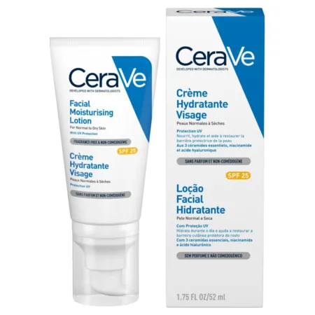 CeraVe-Crème-Hydratante-Visage-SPF25-Peaux-Normales-à-Sèches-52-ml CeraVe Crème Hydratante Visage SPF25 Peaux Normales à Sèches, 52 ml Offre Du Jour