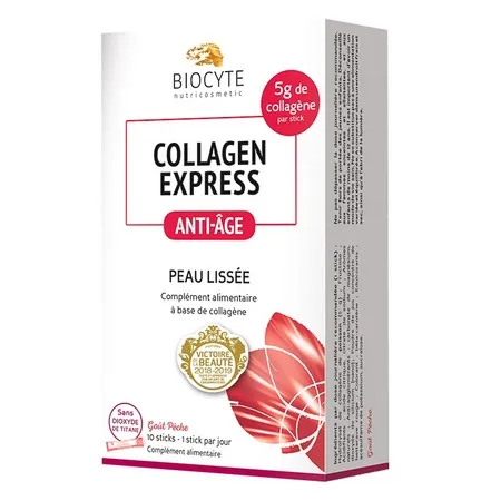 Collagen-Express-Peau-lissée---boîte-10-sticks-x-6-g Collagen Express Peau lissée - boîte 10 sticks x 6 g Populaire
