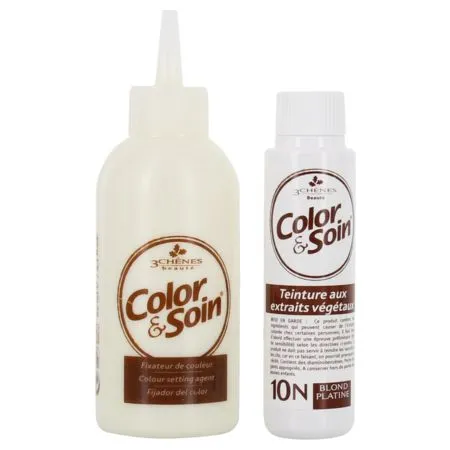 Color-Soin-Coloration-Permanente-Teinte-BLOND-PLATINE---10N Retour Gratuit Color & Soin Coloration Permanente Teinte BLOND PLATINE - 10N