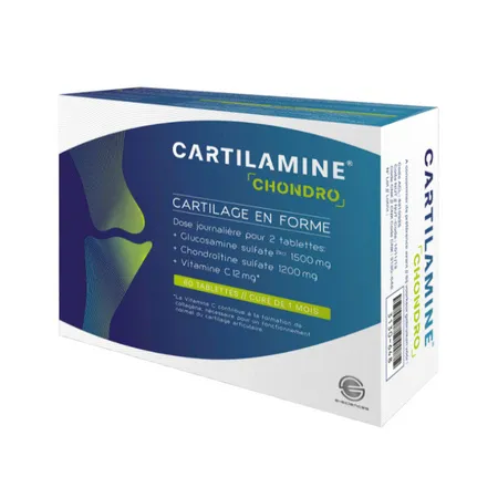 E-Sciences-Cartilamine-Chondro-Boite-de-60-Comprimés Nouvelle Collection E-Sciences Cartilamine Chondro, Boite de 60 Comprimés