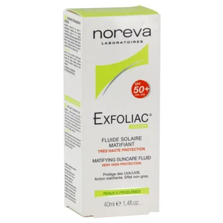 Exfoliac---Fluide-Solaire-Matifiant-SPF50+---40ml Exfoliac - Fluide Solaire Matifiant SPF50+ - 40ml Petit Prix