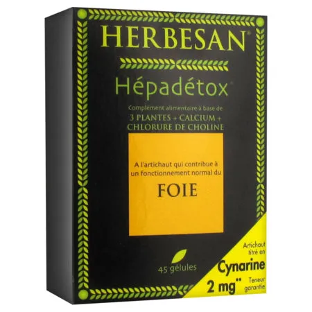 Herbesan-hepadetox-45-gélules Herbesan hepadetox, 45 gélules Commande En Gros