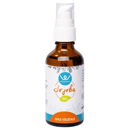 Huile-végétale-de-Jojoba-bio---Wellpharma Livraison Mondiale Huile végétale de Jojoba bio - Wellpharma