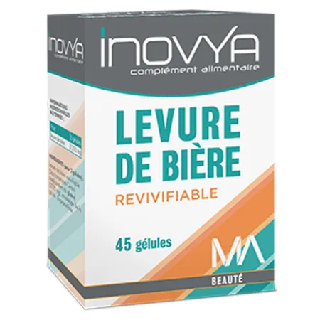 INOVYA-LEVURE-DE-BIERE-MA-BOITE-DE-45-GÉLULES INOVYA LEVURE DE BIERE MA, BOITE DE 45 GÉLULES Meilleure Qualité
