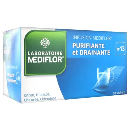Infusions-Médiflor-N°13-Purifiant-Et-Drainant-24-Sachets Bon Plan Infusions Médiflor N°13 Purifiant Et Drainant 24 Sachets