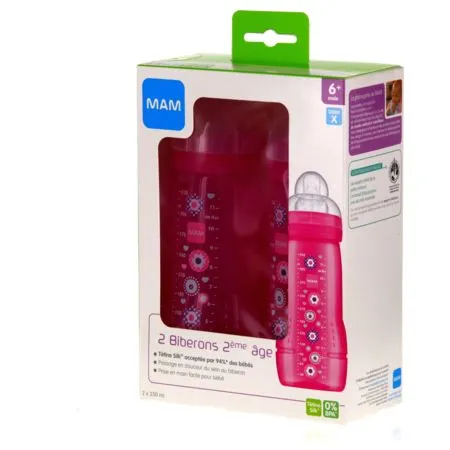 Mam-biberon-cirque-rose-330-ml-+-cercle-rose-330-ml Nouvel Arrivage Mam biberon cirque rose 330 ml + cercle rose 330 ml