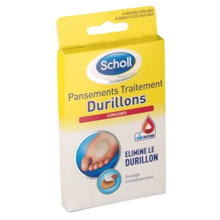 Scholl-pansement-coricide-durillon-x-4 Prix Choc Scholl pansement coricide durillon, x 4
