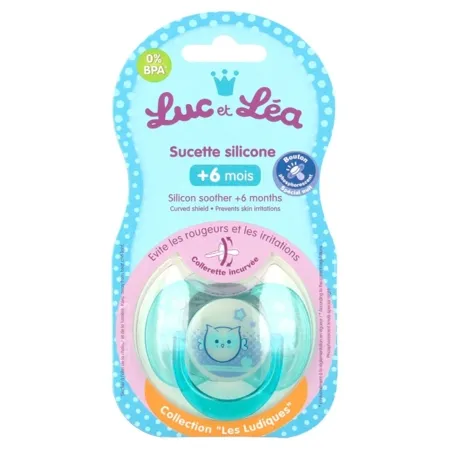 Sucette-+6-mois-symétrique-spécial-nuit---bouton-phosphorescent-Chouette Original Sucette +6 mois symétrique spécial nuit - bouton phosphorescent Chouette