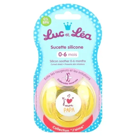 Sucette-0-6-mois-symétrique-«Jaime-mon-papa» Paiement Sécurisé Sucette 0-6 mois symétrique «J'aime mon papa»