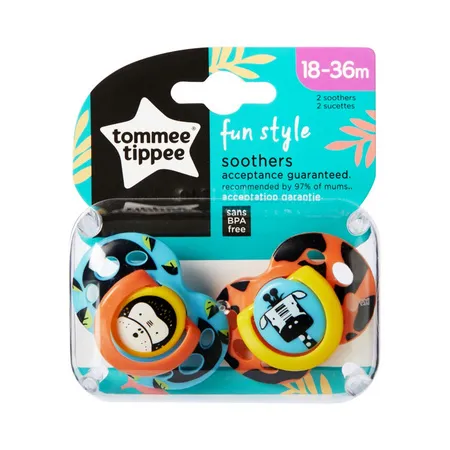 Tommee-Tippee-Sucette-Fun-18-36-Mois-x2 Vente Flash Tommee Tippee Sucette Fun 18-36 Mois, x2
