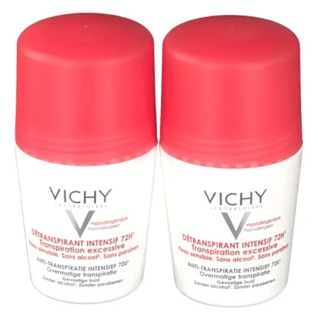 Vichy-detranspirant-intensif-bille-2-x-50-ml Gros Lot Vichy detranspirant intensif bille, 2 x 50 ml