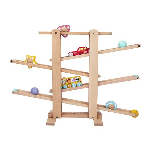 EliNeli Circuit à billes en bois XL Soldes