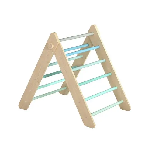 Elis-Design-Triangle-Pikler-Montessori---Bleu Top Vente Elis Design Triangle Pikler Montessori - Bleu