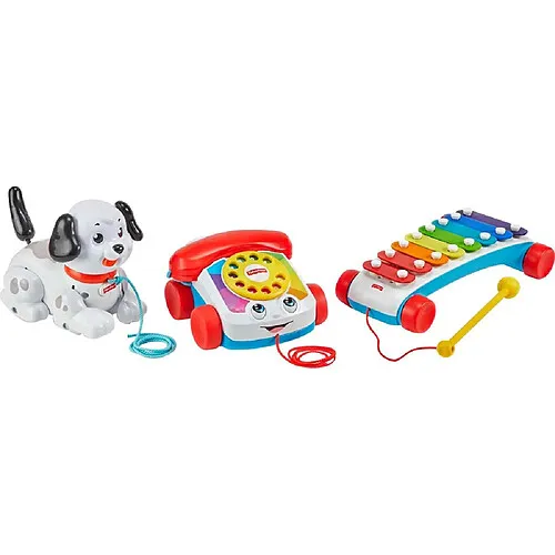 Fisher-Price-Fisher-Price-Coffret-Cadeau-Mes-3-Premiers-Jouets-à-Tirer Fisher Price Fisher-Price Coffret Cadeau Mes 3 Premiers Jouets à Tirer Quantité Limitée