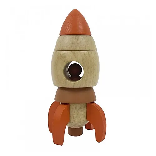 Fusee-a-empiler-en-bois-Egmont-Toys Dernière Chance Fusee a empiler en bois Egmont Toys