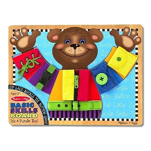 Melissa-Doug-Apprendre-boutonner-lacer-fermer Solde Melissa & Doug Apprendre, boutonner, lacer, fermer