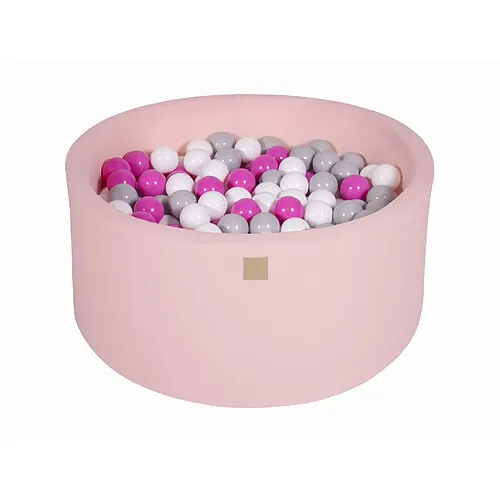 MeowBaby-Piscine-à-Balles---RoseGrisBlanc En Vogue MeowBaby Piscine à Balles - Rose/Gris/Blanc