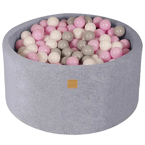 MeowBaby-Piscine-à-Balles-90x40-cm---Gris-Clair MeowBaby Piscine à Balles 90x40 cm - Gris Clair Soldes
