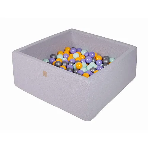 MeowBaby-Piscine-à-Balles-Carré-90x90x40cm Promotion Saisonnière MeowBaby Piscine à Balles Carré 90x90x40cm