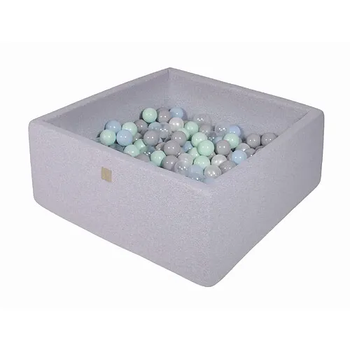 MeowBaby-Piscine-à-Balles-Carré-Gris Meilleur Choix MeowBaby Piscine à Balles Carré Gris