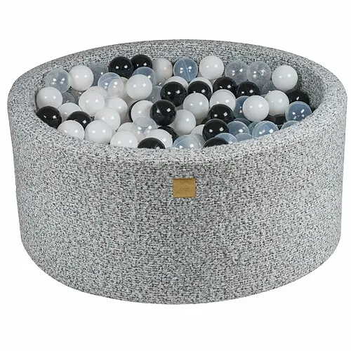 MeowBaby-Piscine-à-Balles-Rond-90x40cm---Gris-Chiné Commande En Gros MeowBaby Piscine à Balles Rond 90x40cm - Gris Chiné