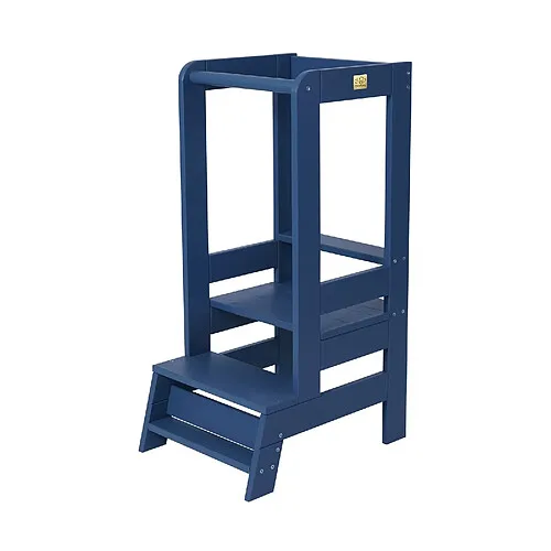 MeowBaby-Tour-d039apprentissage-Montessori---Hauteur-ajustable---Bois---Bleu Original MeowBaby Tour d'apprentissage Montessori - Hauteur ajustable - Bois - Bleu