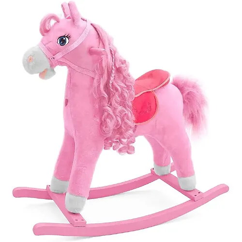 Milly-Mally-Cheval-à-Bascule-Rose-Princesse Bon Plan Milly Mally Cheval à Bascule Rose Princesse