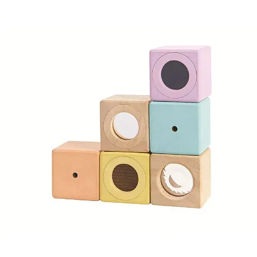 PLAN-TOYS-Blocs-sensoriels-pastel PLAN TOYS Blocs sensoriels pastel Acheter En Ligne