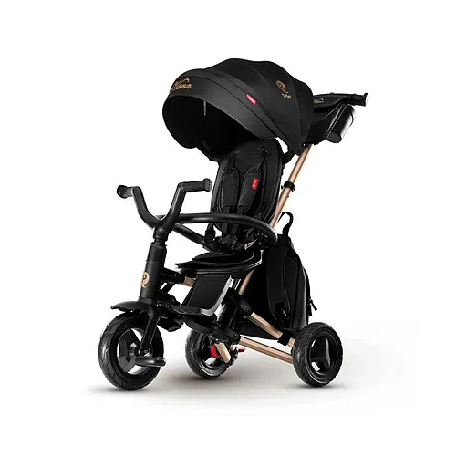 Qplay-Tricycle-Nova+-Rubber---Golden-Black Authentique Qplay Tricycle Nova+ Rubber - Golden Black