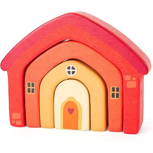 Small-Foot-Maison-Bois-Coloré Prix Promo Small Foot Maison Bois Coloré